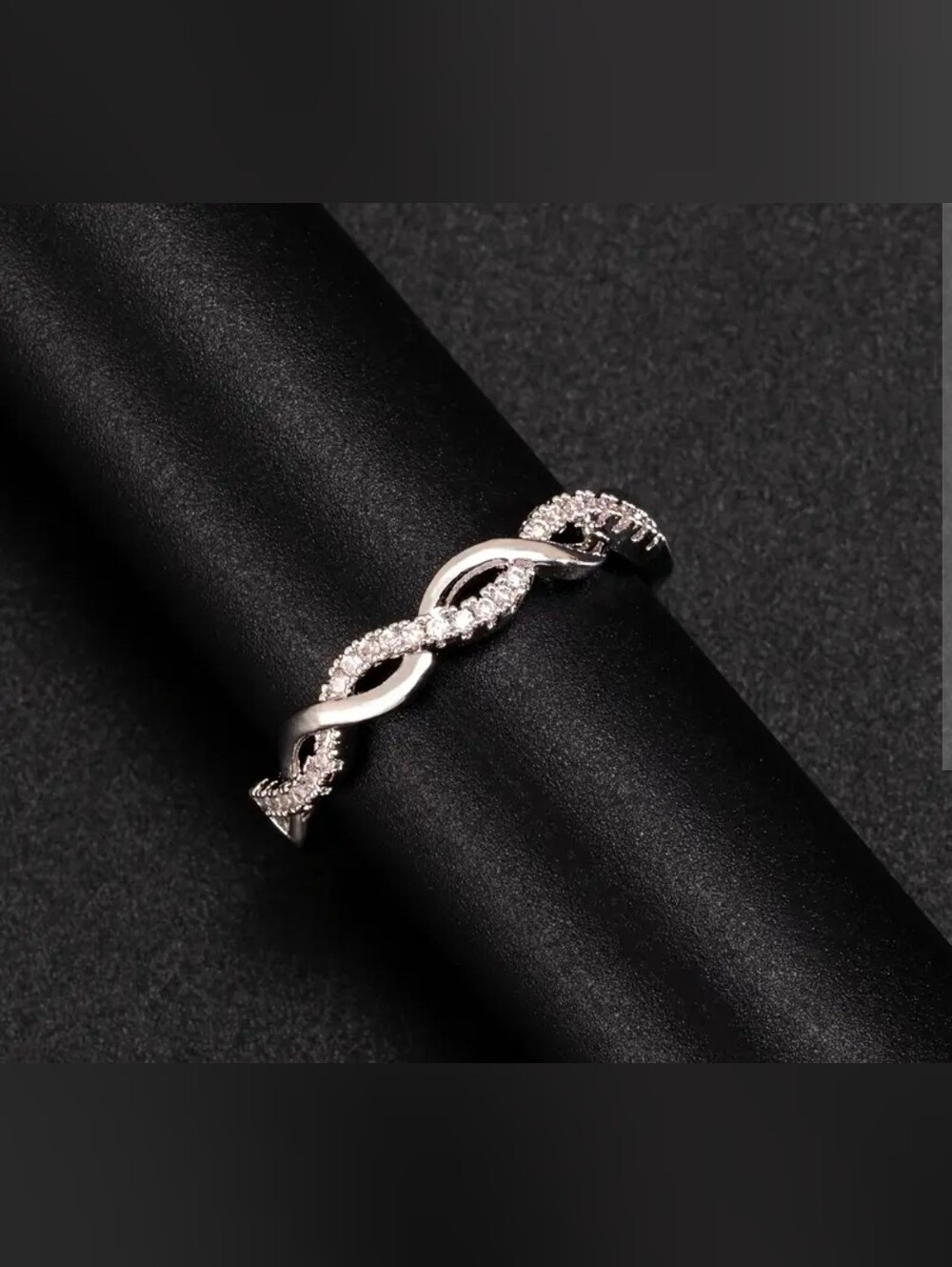 $8 Each Or Bundle 5/$20 Sterling Silver Twist CZ Fashion Ring in Silver